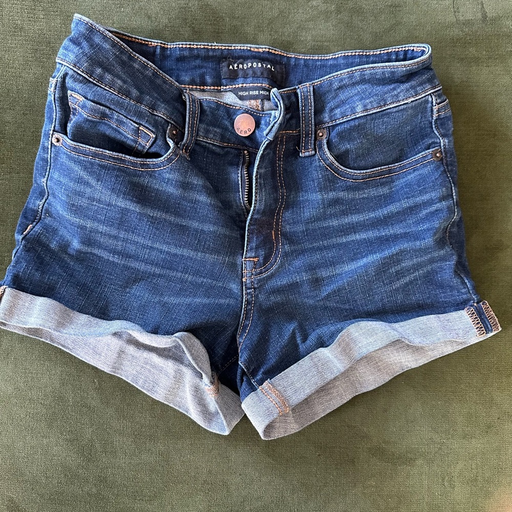 Aeropostale high rise midi shorts